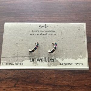 Rainbow Gemstone Hoops